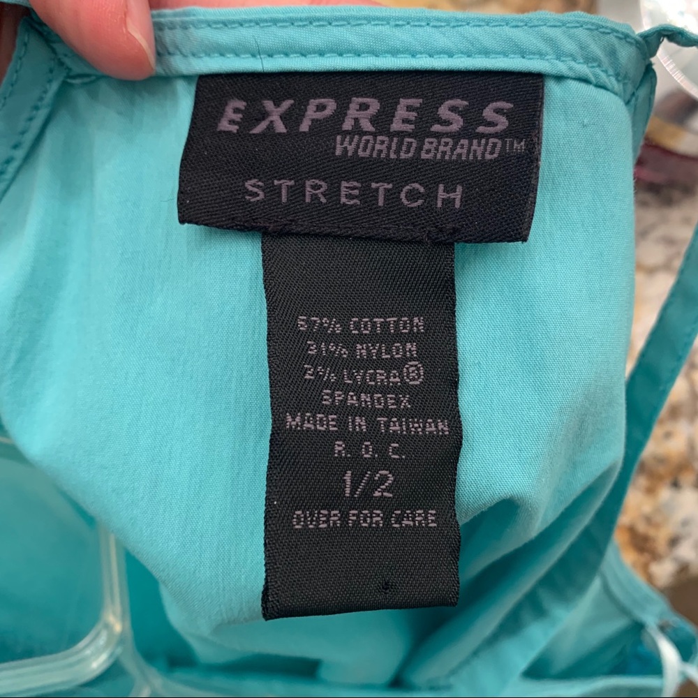 Vintage 90s Y2k Express Halter/High Neck Dress - image 3